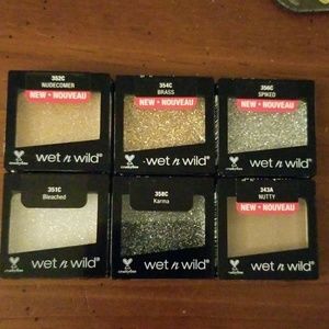 5/15$ 6 wet n wild eyeshadows